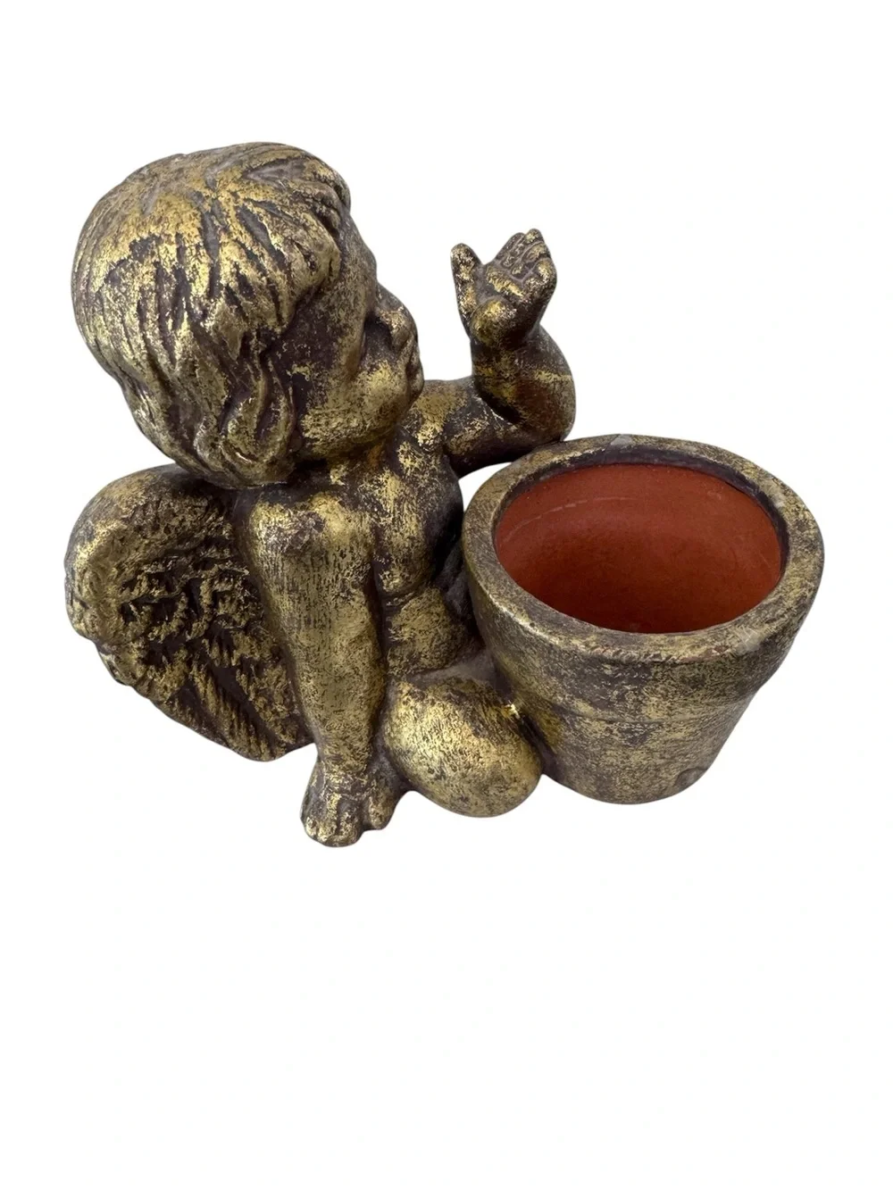 Vintage Style Gold Cherub Candle holder-Decorative Home Accent - Picture 11 of 11